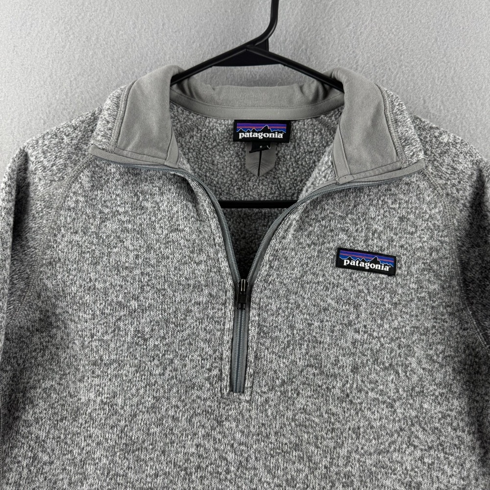Patagonia Better Sweater Womens Small Gray Fleece Pullover 1/4 Zip - Picture 2 of 16